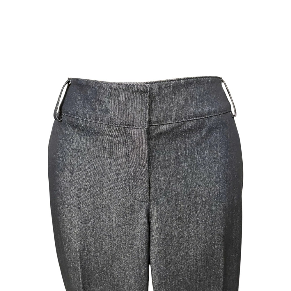 Cache Womens Modern Flat Front Bootcut Jeans Size 6 Blue Dark Wash Denim Stretch - Picture 5 of 14
